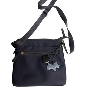 RADLEY LONDON Nylon Crossbody Bag with Signature Scottie Charm - Navy